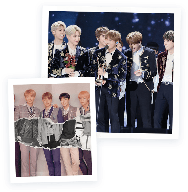 BTS nimmt eine Auszeichnung entgegen