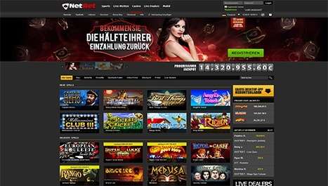 Netbet Hauptseite