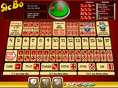 Sic Bo Spiel 3